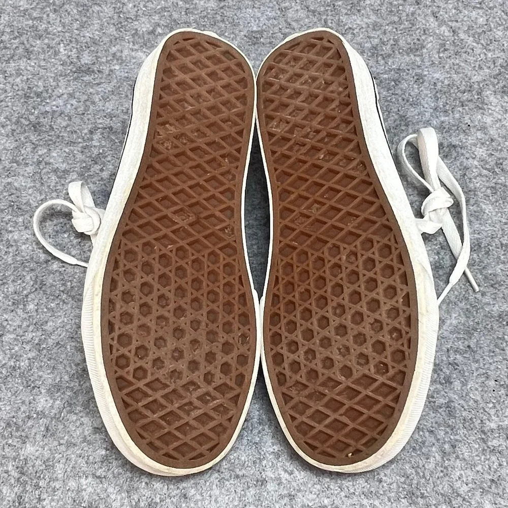 Vans Old Skool‎ Low Top Sneakers Cream Tan Suede Canvas Retro Men 5.5 Women 7